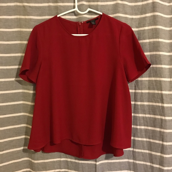 Red blouse forever 21 Clearance
